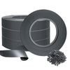 Kit de lamelles occultantes PVC brise vue 300m x 4.7cm avec 600 clips Gris - vuunut.com