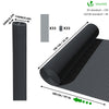Canisse PVC brise vue ultra renforce avec attaches de fixation 100x500cm gris - vuunut.com