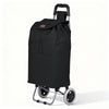 Chariot de courses 2 roues pliable 59L noir - vuunut.com