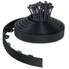 Bordure de jardin PVC flexible 20m avec piquets noir - vuunut.com