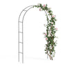 Arche de jardin pour plantes grimpantes 140x37x240cm en metal Noir - vuunut.com