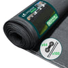 Brise vue occultant en HDPE 90g/m² 1.5x20m avec attaches de fixation anthracite - vuunut.com
