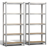 Lot de 2 Etagères de rangement charge lourde robuste à 5 niveaux 70x30x150cm - vuunut.com