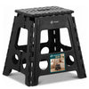 Tabouret pliant antiderapant 39x32x40 cm plastique noir - vuunut.com