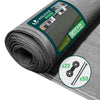 Brise vue occultant en HDPE 90g/m² 1x10m avec attaches de fixation gris - vuunut.com