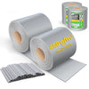 Brise vue occultant PVC 450g/m2 19cm x 140m Gris clair - vuunut.com