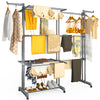 Sechoir a linge etendoir extensible 4 Niveaux 190x64x170cm gris - vuunut.com