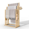 Porte serviettes sur pied en bambou 3 niveaux - vuunut.com