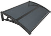 Auvent de porte marquise 120x80 cm en Polycarbonate anti UV Anthracite - vuunut.com