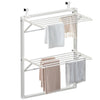 Étendoir à linge mural suspendu pliable Blanc - vuunut.com