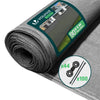 Brise vue occultant en HDPE 90g/m² 1x20m avec attaches de fixation gris - vuunut.com