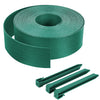 Bordure de jardin PE flexible 20M x 8 CM avec piquets vert - vuunut.com