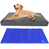 Matelas panier pour chien avec tapis gel rafraichissant amovible 90x68cm - vuunut.com
