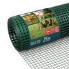 Grillage a maille soude en acier gaine PVC 13mm fil 0.8mm 1x25m vert - vuunut.com
