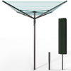 Etendoir a Linge Exterieur Rotatif avec housse de protection et Surface etendage 50m Gris - vuunut.com