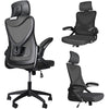 Fauteuil de Bureau Ergonomique pivotant avec appui tête et dossier toile respirant Noir - vuunut.com