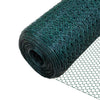 Grillage a poule avec fils 13mm en PVC gaine vert 1x50M - vuunut.com