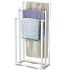 Porte serviettes sur pied autoportant 3 niveaux blanc - vuunut.com