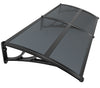 Auvent de porte marquise 200x80 cm en Polycarbonate anti UV Anthracite - vuunut.com