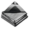 Bâche de Protection en Polyéthylène resistant et impermeable 240g/m² gris et noir 4x8m - vuunut.com