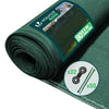 Brise vue occultant en HDPE 90g/m² 1.8x10m avec attaches de fixation vert - vuunut.com