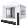 Tonnelle de jardin renforcée 3x3m pliable avec 4 parois et sac de transport a roulette blanche - vuunut.com