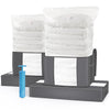 Lot de 9 sac de rangement sous vide Non Tisse XXL gris - vuunut.com
