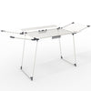 Sechoir a linge etendoir sur pied avec ailes hautes 175x92x106cm Blanc - vuunut.com