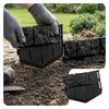 Lot de 175 pcs Bordure de jardin imitation pierre facile a installer 26.7m noir - vuunut.com