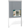 Store moustiquaire pour fenetre enroulable et recoupable en pvc L100 x H160 cm Blanc - vuunut.com
