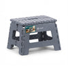 Tabouret pliant antiderapant 32x25x22 cm plastique gris - vuunut.com