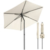 Parasol de jardin inclinable avec aeration et sac bandouliere 270cm beige - vuunut.com