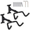 Lot de 2 Support mural velo pliable et reglable metal noir - vuunut.com