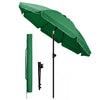 Parasol de jardin 2m avec ancrage sol et sac de transport Vert - vuunut.com