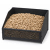 Panier Bruleur a Granules pellets pour cheminee 30x25,7x17cm metal Noir