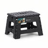 Tabouret pliant antiderapant 32x25x22 cm plastique noir - vuunut.com