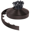 Bordure de jardin PVC flexible 20m avec piquets marron - vuunut.com