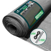 Brise vue occultant en HDPE 90g/m² 1.8x20m avec attaches de fixation gris - vuunut.com