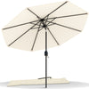 Parasol inclinable 2.70 x 2.40m avec housse de protection beige - vuunut.com
