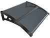 Auvent de porte marquise 100x80 cm en Polycarbonate anti UV Anthracite - vuunut.com