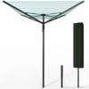 Etendoir a Linge Exterieur Rotatif avec housse de protection et Surface etendage 45m Gris - vuunut.com