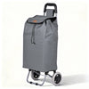 Chariot de courses 2 roues pliable 59L gris - vuunut.com