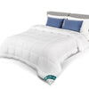Couette legere doux avec rembourrage polyester 200gsm 200x200cm blanc - vuunut.com
