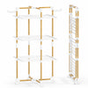 Sechoir a linge vertical tour etendoir pliable 3 niveaux 99x69x135.5 cm style bois blanc - vuunut.com