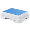 Marche pied antiderapant salle de bain empilable 43x33x11cm PP EVA bleu - vuunut.com