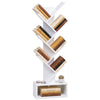 Bibliotheque Arbre etagere a Livres 38x19x113cm Blanc - vuunut.com