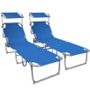 Transat pare soleil Lot de 2 pcs bleu - vuunut.com