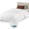 Couette legere doux avec rembourrage polyester 200gsm 155x200cm blanc - vuunut.com