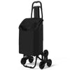 Chariot de courses pliable monte escalier noir - vuunut.com
