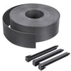 Bordure de jardin PE flexible 20M x 8 CM avec piquets gris - vuunut.com